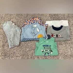 2T PJs & Short Sleeve Shirts Lot